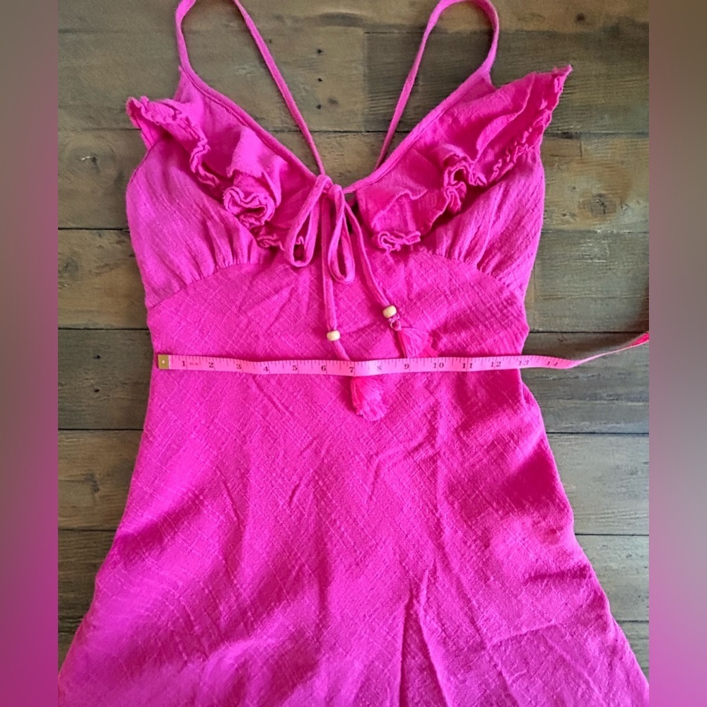 💖5 for $50💖MUSTARD SEED Hot pink ruffled mini dress NWT - Picture 10 of 15